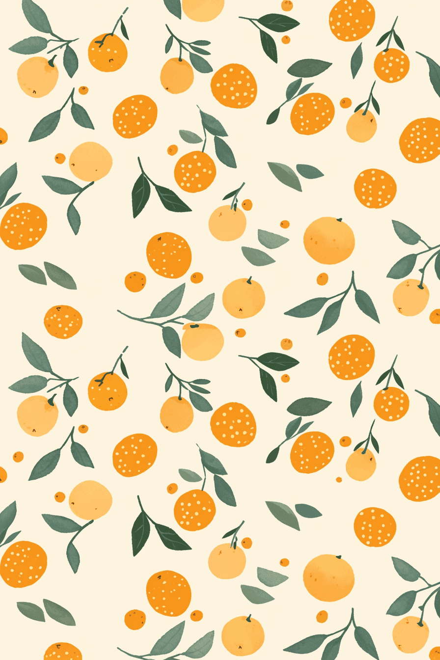 Orange Echo original repeating artwork