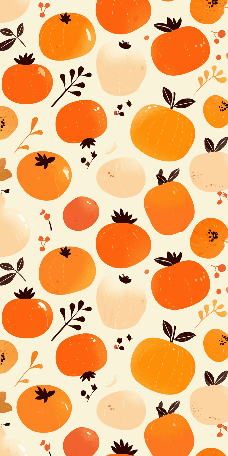 Persimmon Gang original repeating artwork