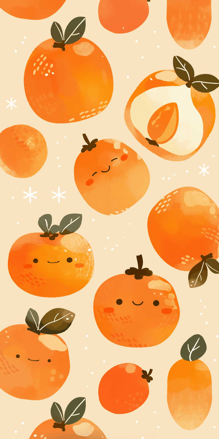 Persimmon Squad original repeating artwork