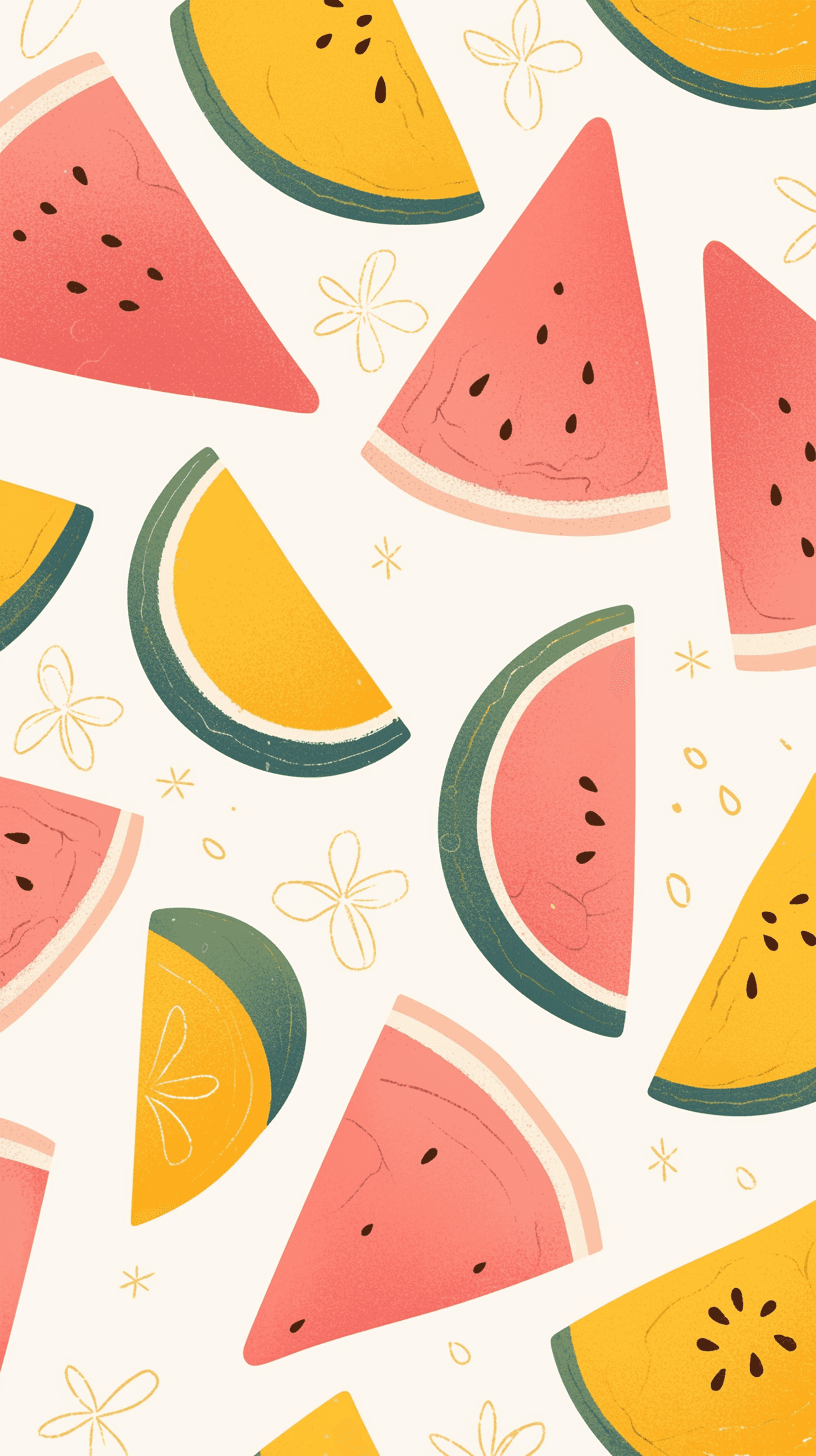 Watermelon Squad original repeating artwork