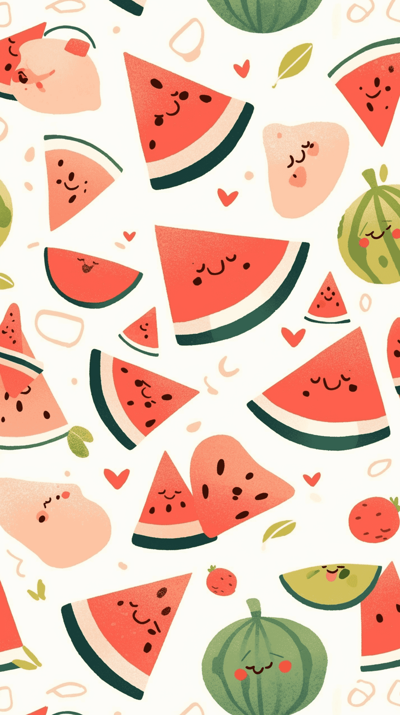 Watermelon Pop original repeating artwork