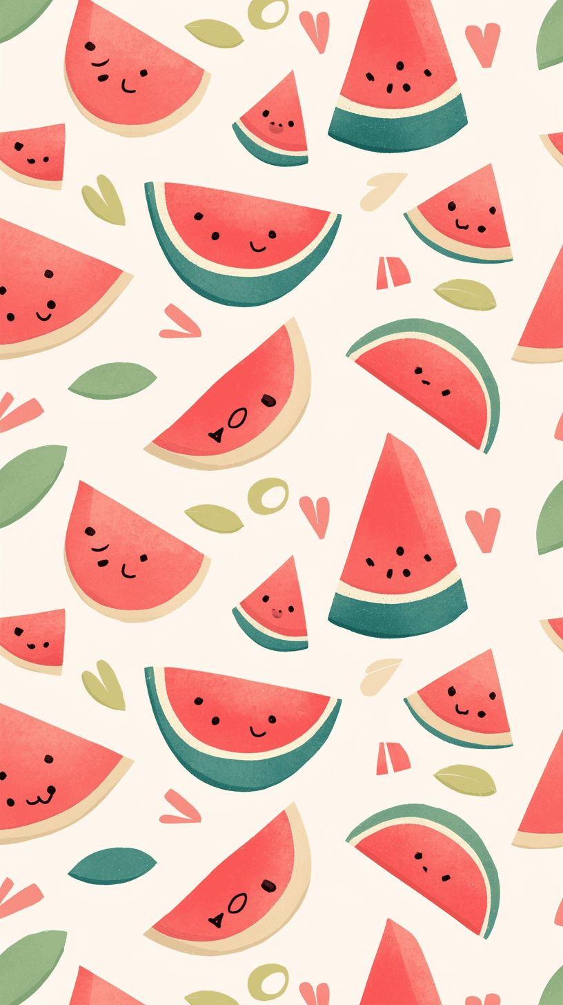 Watermelon Bop original repeating artwork