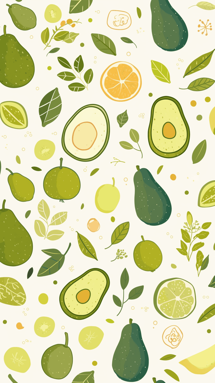 Avocado Prism original repeating artwork