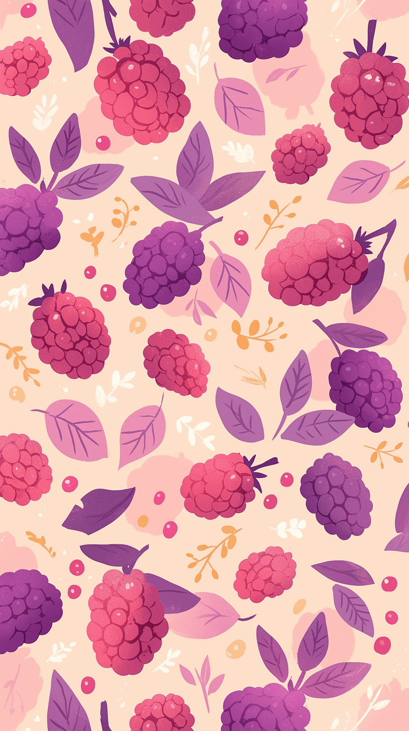 Mulberry Squad original repeating artwork