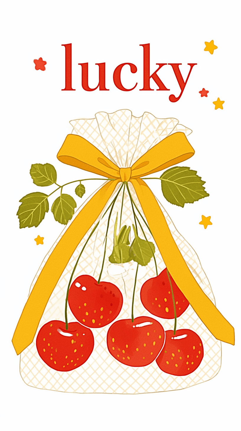 Cherry Slide original repeating artwork