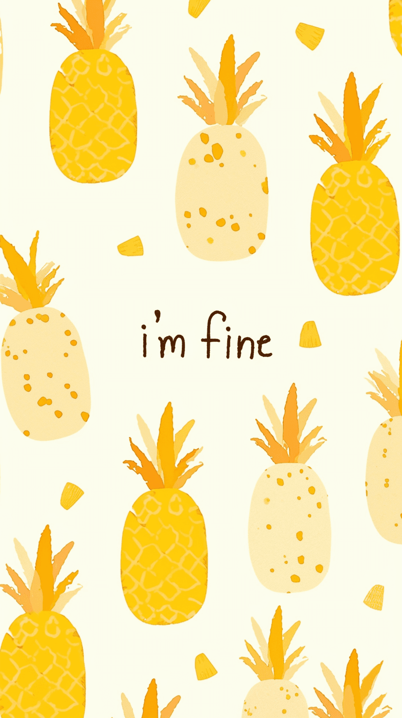Pineapple 005 original repeating artwork