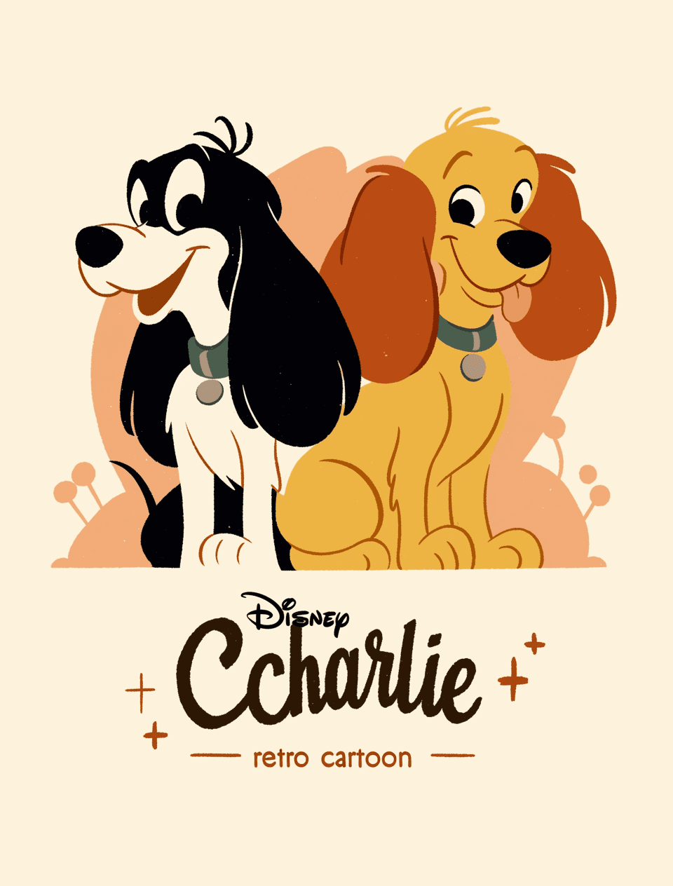 Retro Dog original repeating artwork