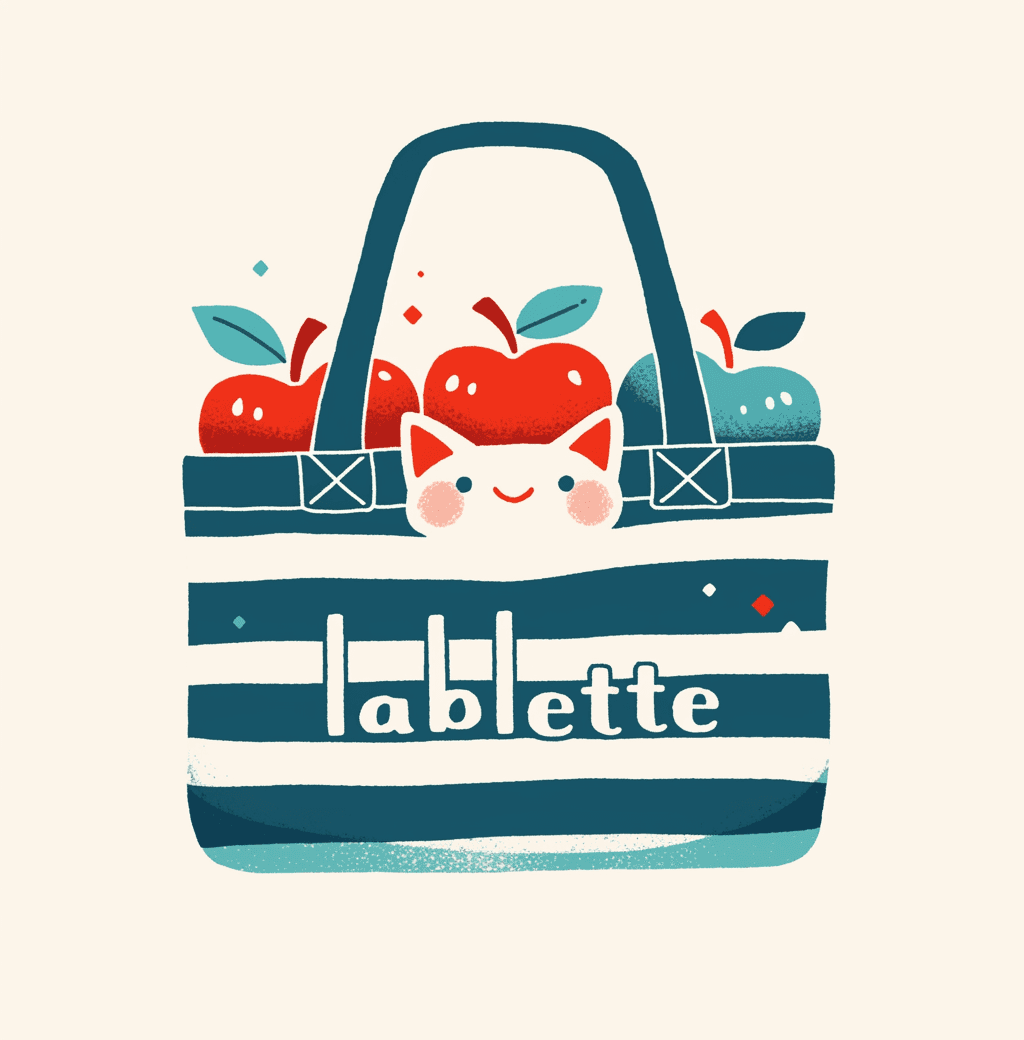 Cartoon Apple original repeating artwork