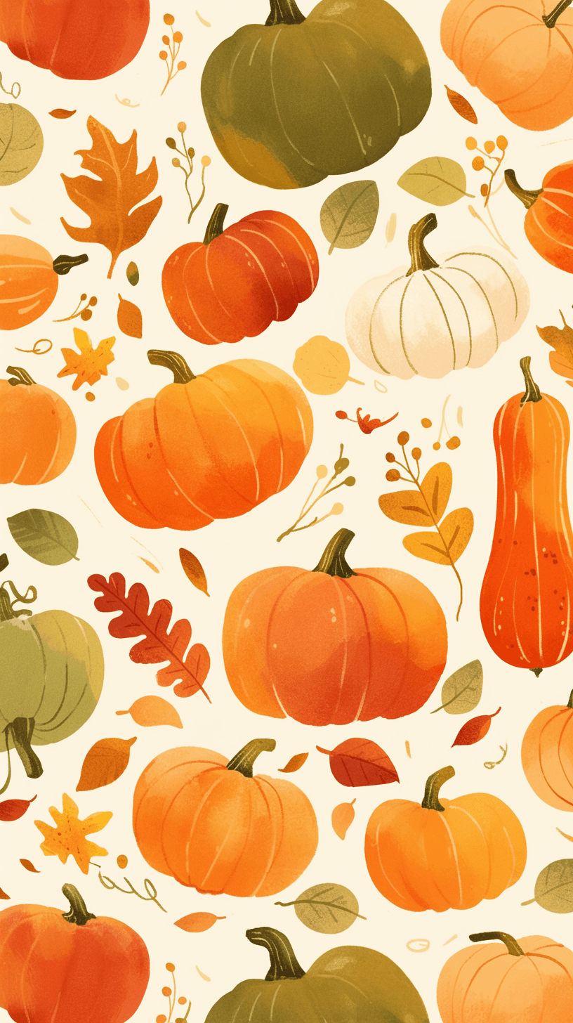 Pumpkin Club original repeating artwork