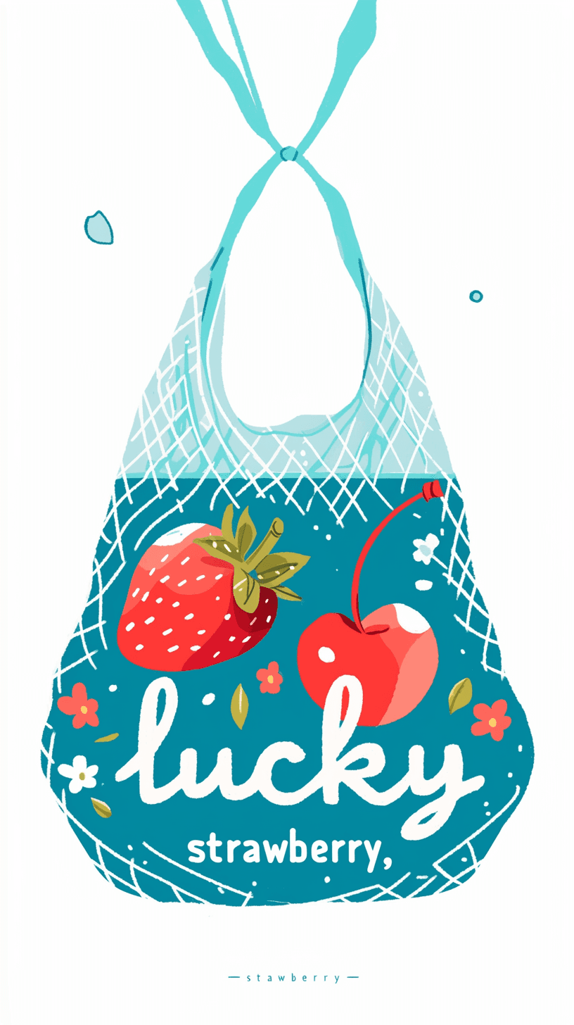 Strawberry Autumn original repeating artwork
