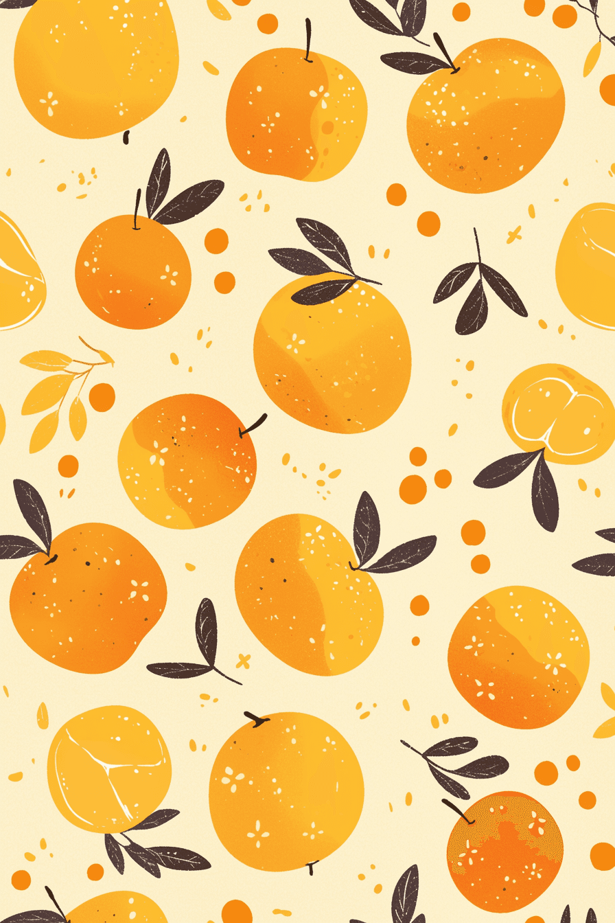Orange Tribe original repeating artwork