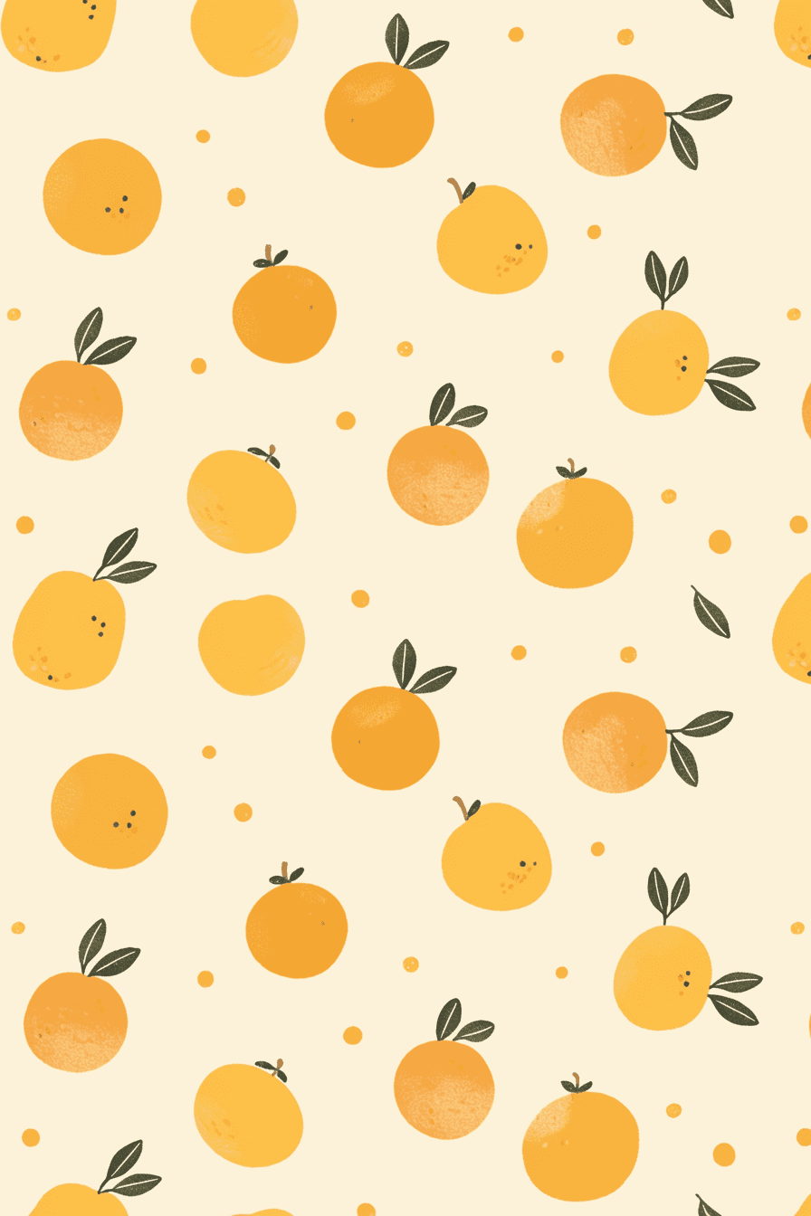 Orange Pop original repeating artwork