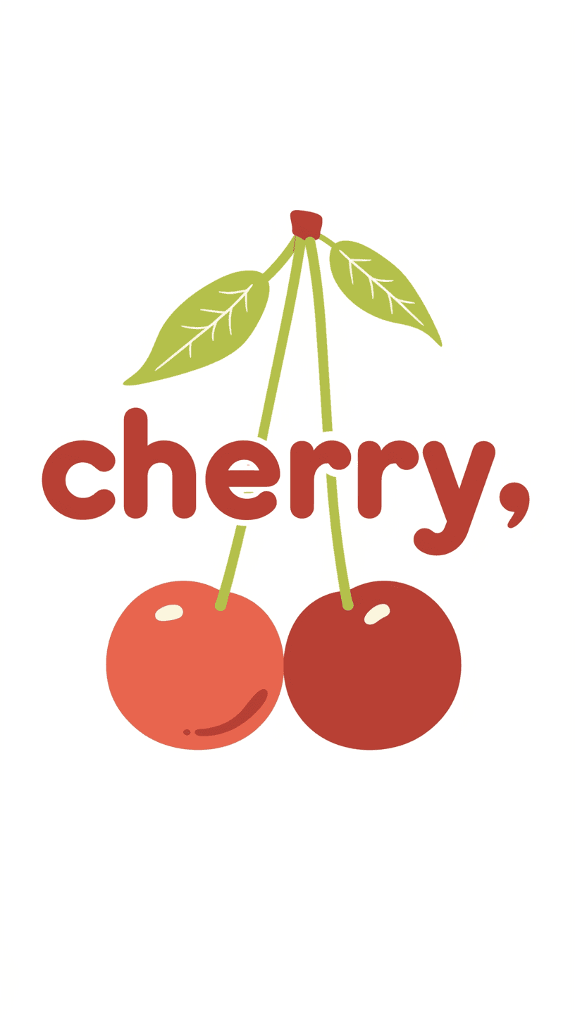 Retro Cherry Session original repeating artwork