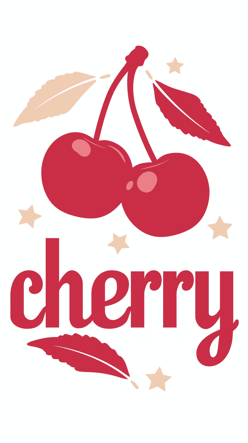 Retro Cherry Show original repeating artwork