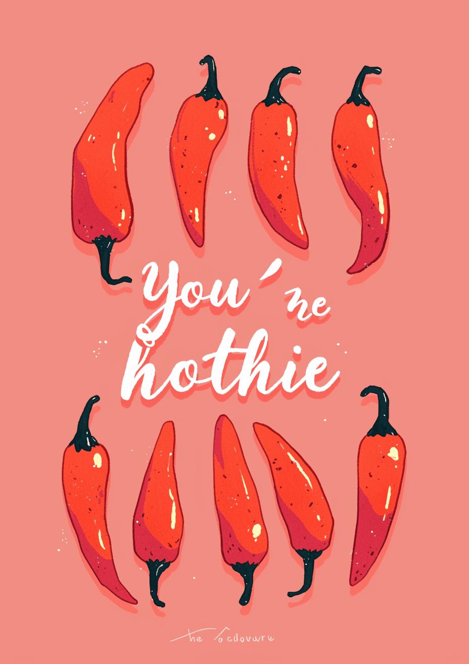 Chili 004 original repeating artwork