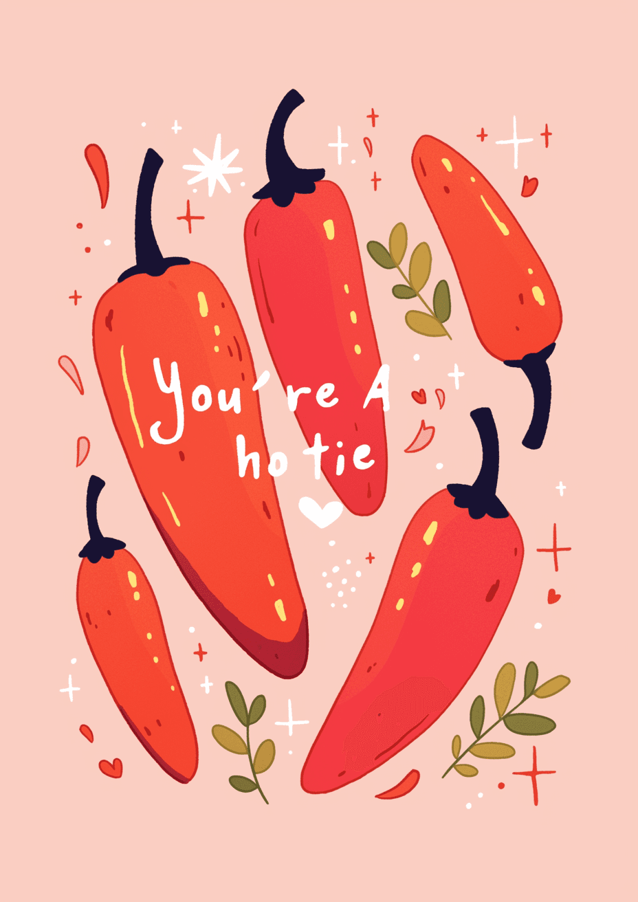 Chili Fair original repeating artwork