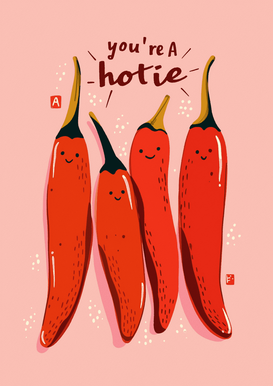Chili Jam original repeating artwork