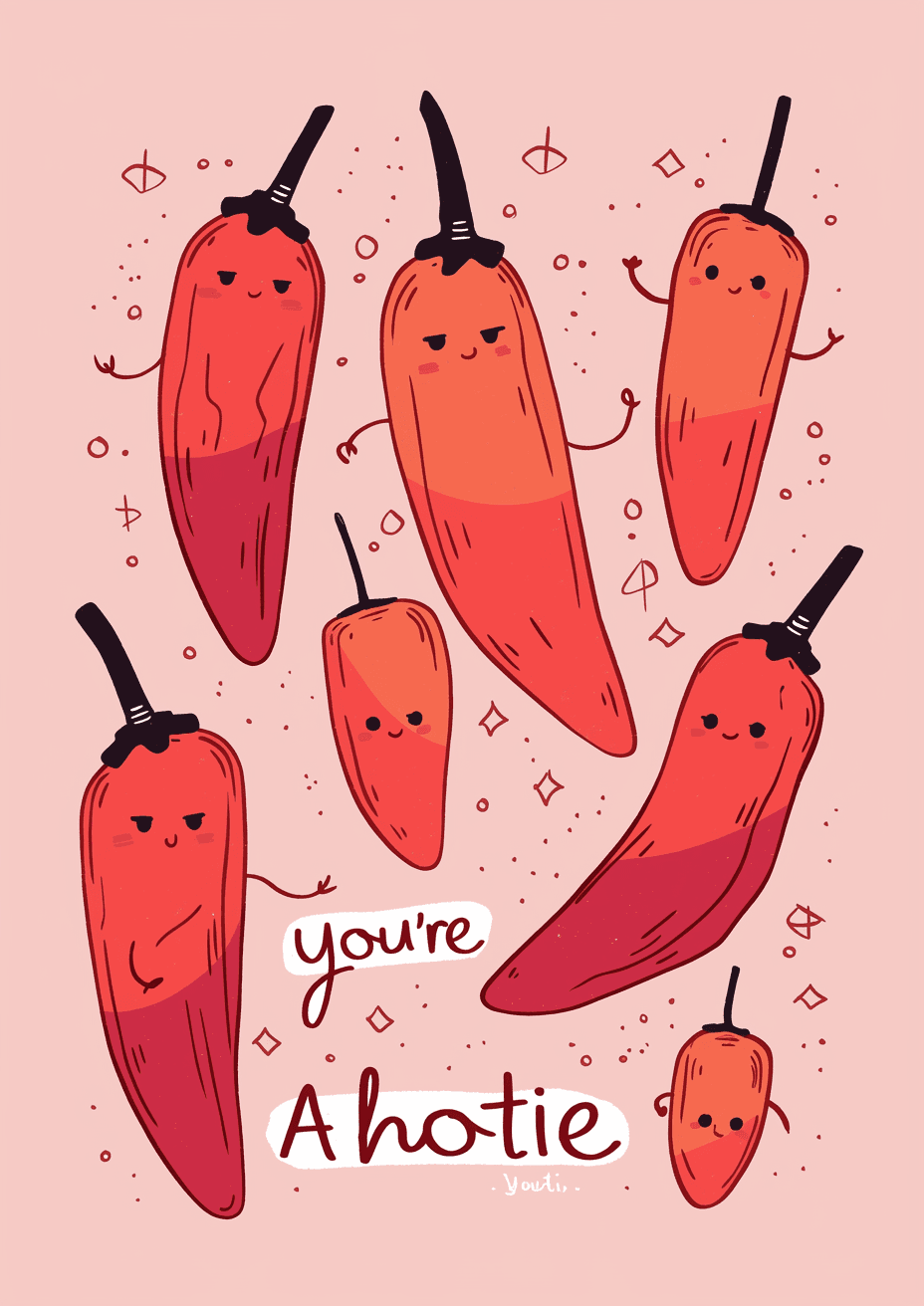 Chili Show original repeating artwork