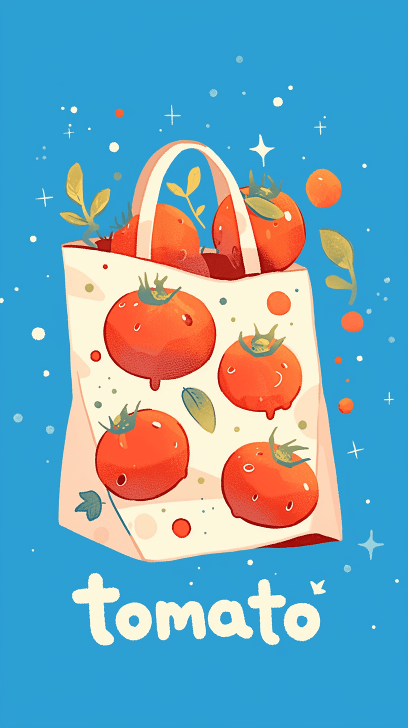 Tomato Pop original repeating artwork