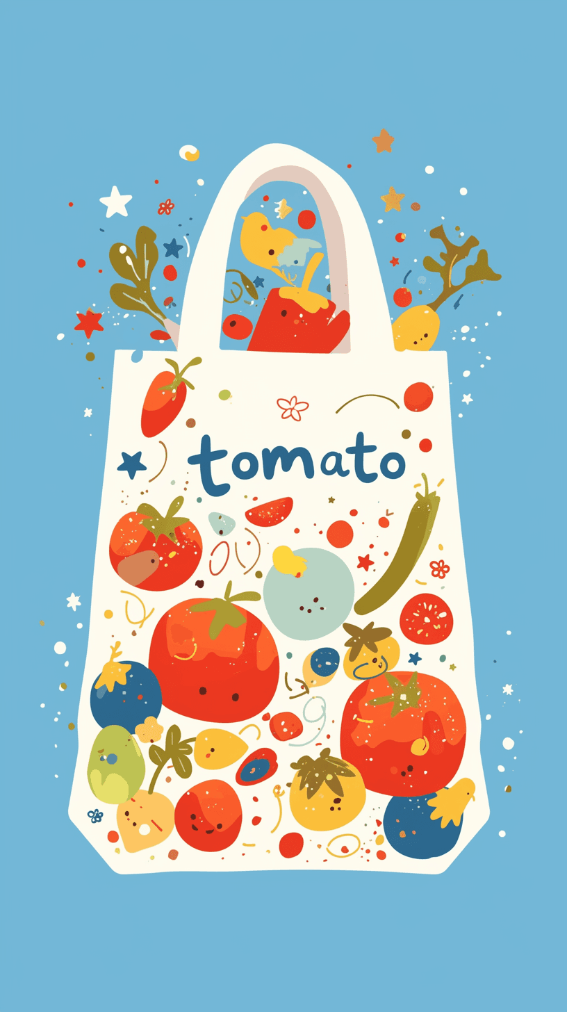 Tomato Pals original repeating artwork