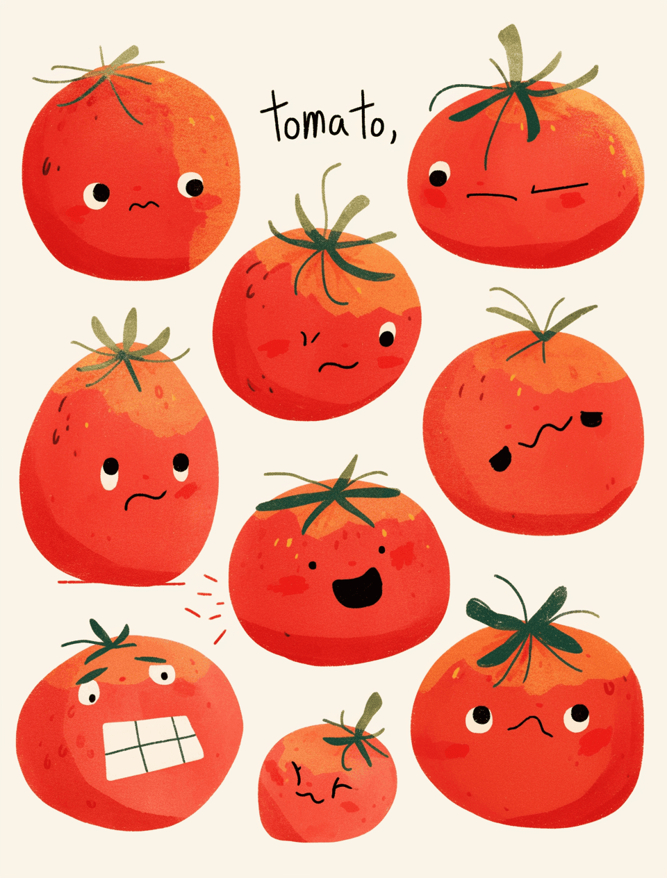 Tomato Crew original repeating artwork