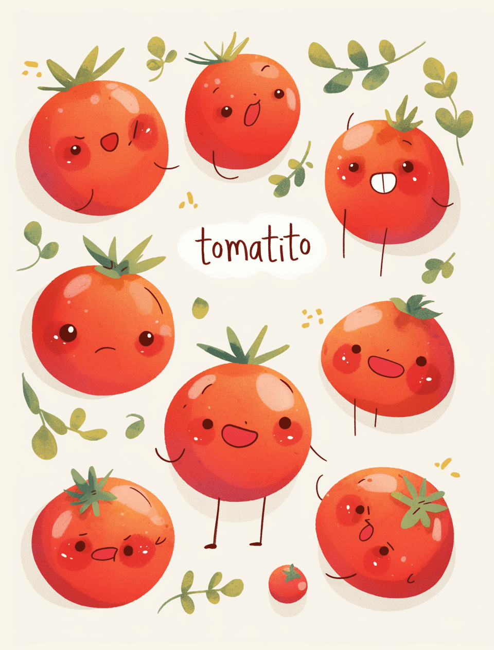 Tomato Sprint original repeating artwork
