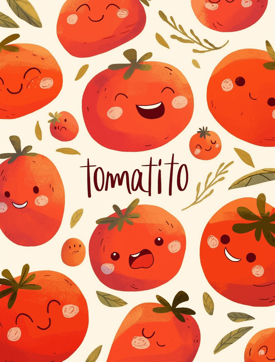 Tomato Team original repeating artwork