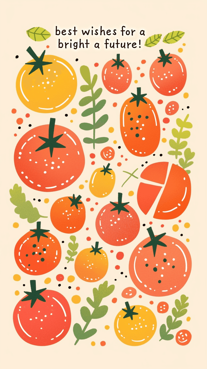 Tomato 007 original repeating artwork