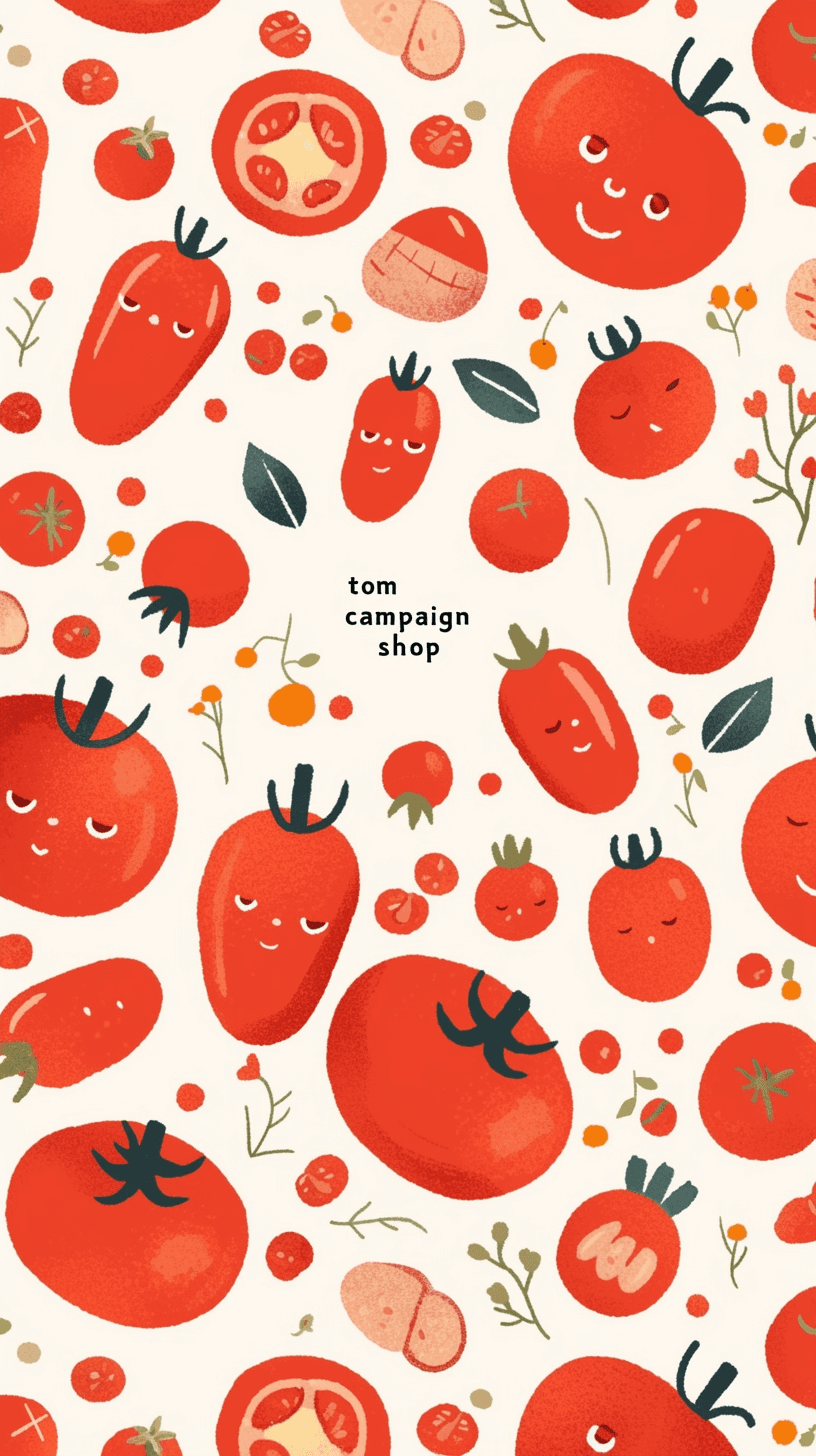 Tomato 010 original repeating artwork