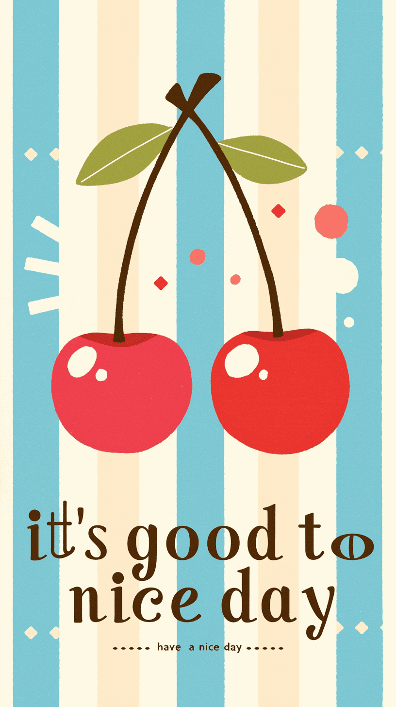 Cherry Shade original repeating artwork