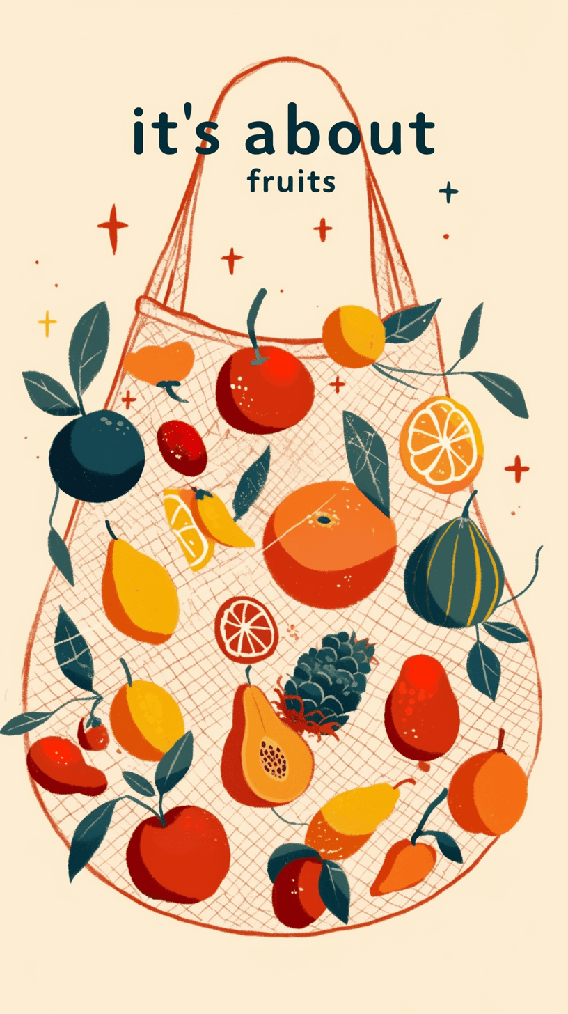 Fruit West original repeating artwork