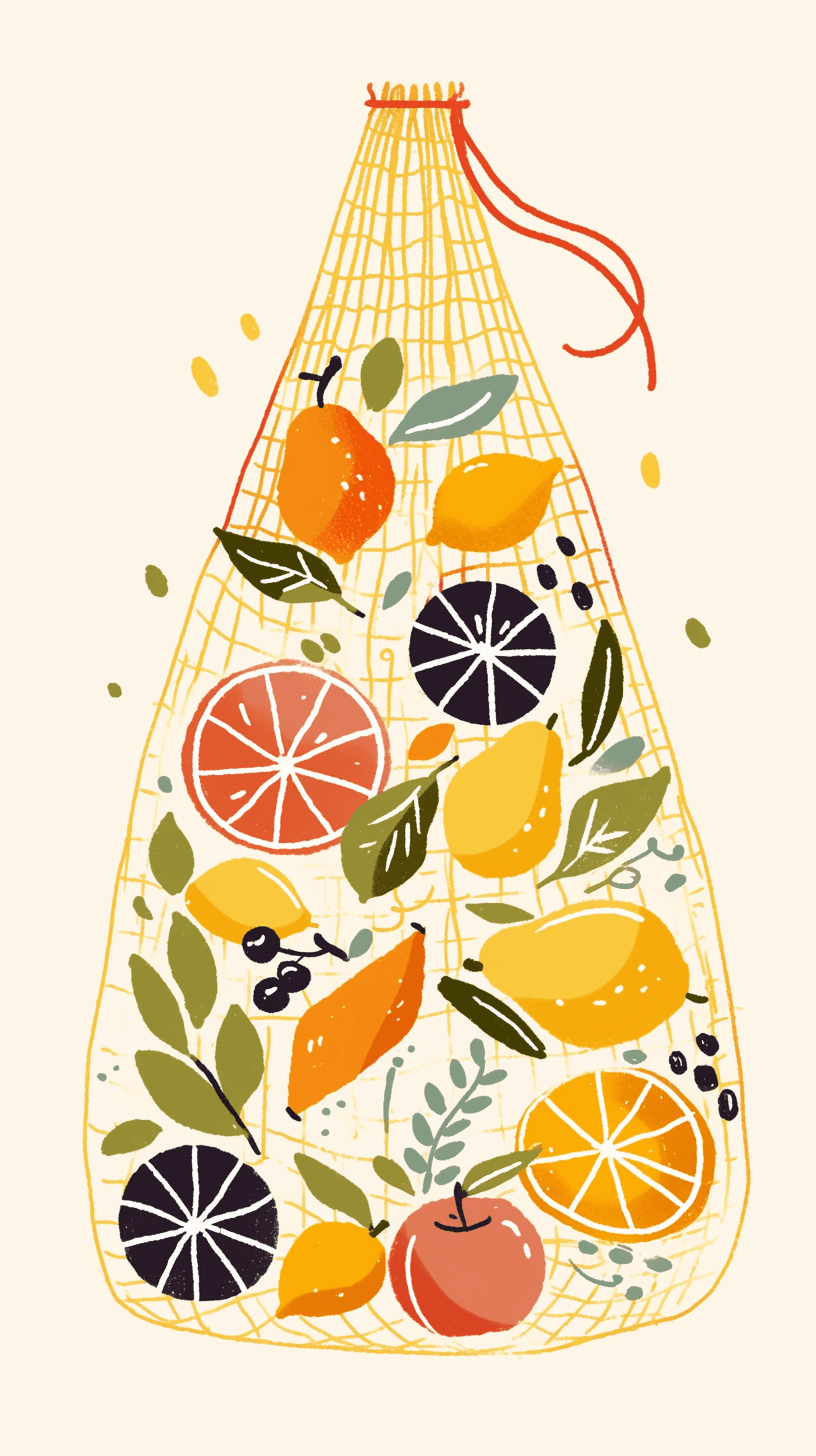 Fruit Downtown original repeating artwork