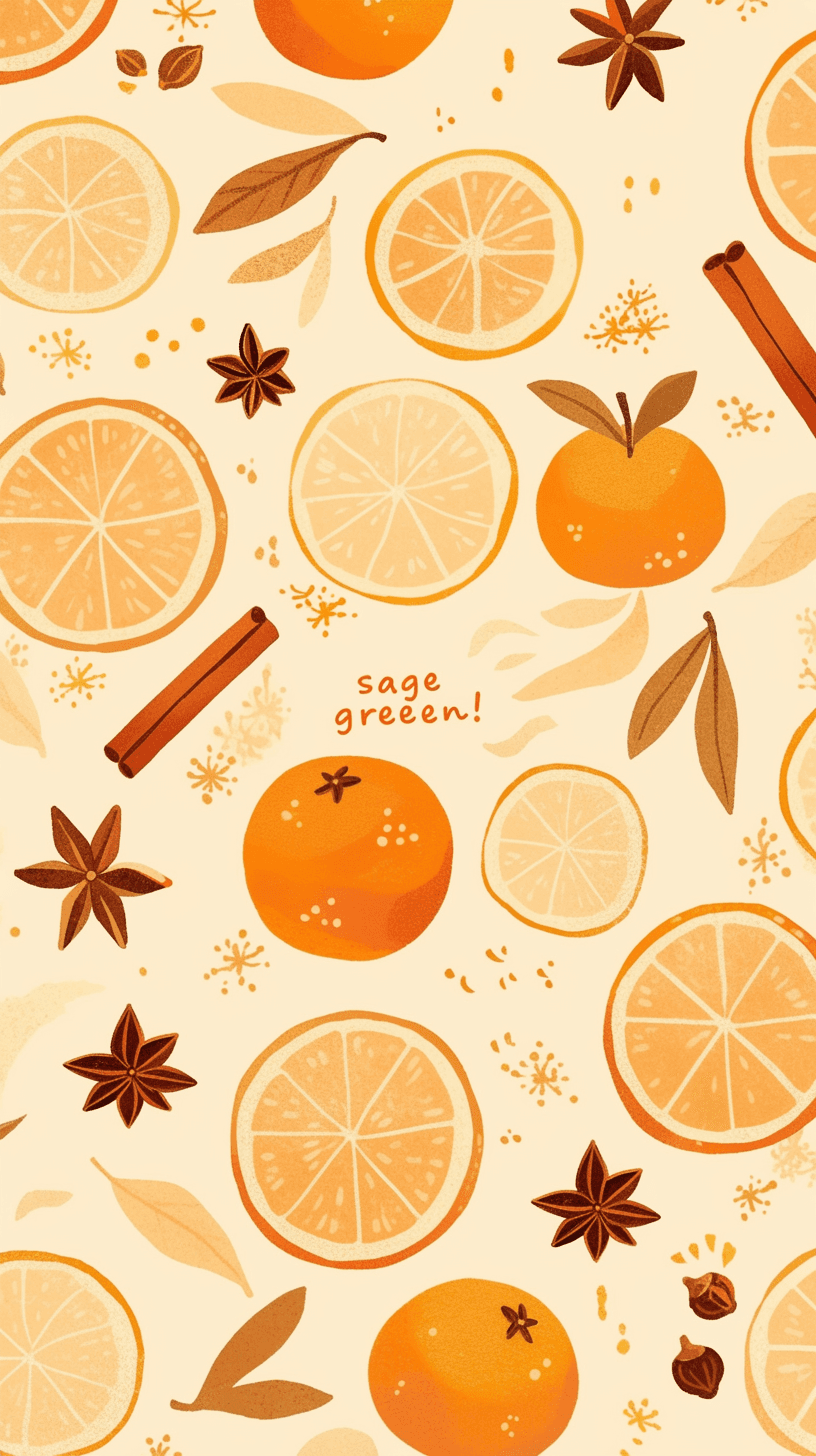 Orange Club original repeating artwork