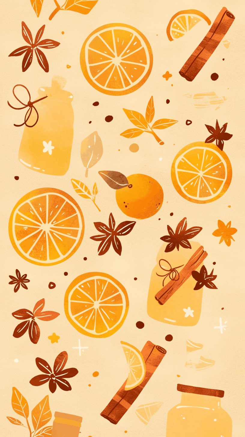 Orange 004 original repeating artwork