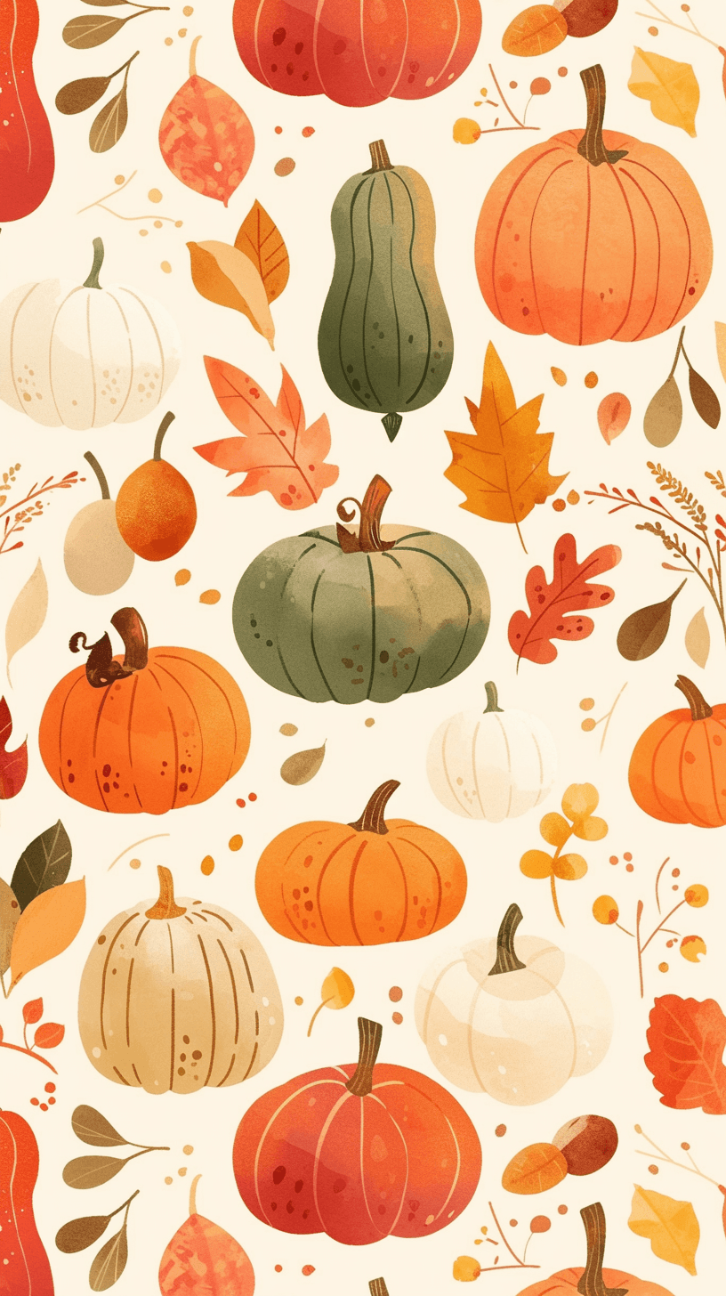 Pumpkin 001 original repeating artwork