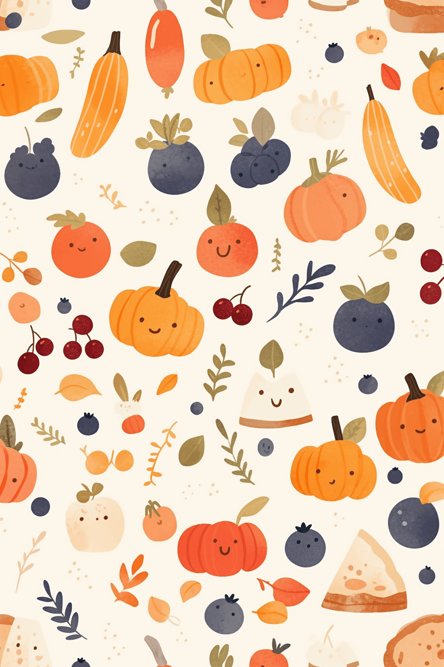 Fruit Rooftop original repeating artwork