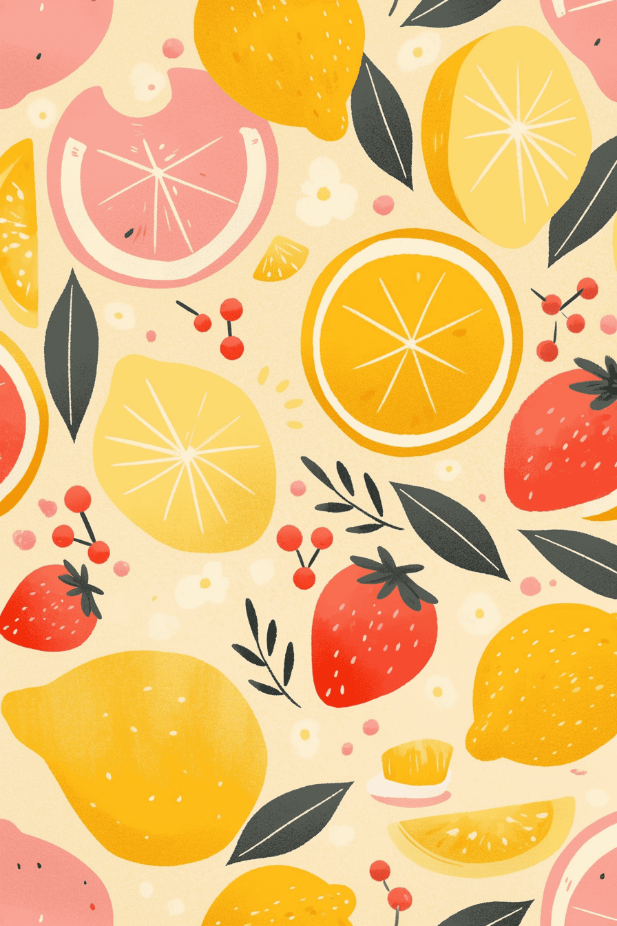 Fruit Shade original repeating artwork