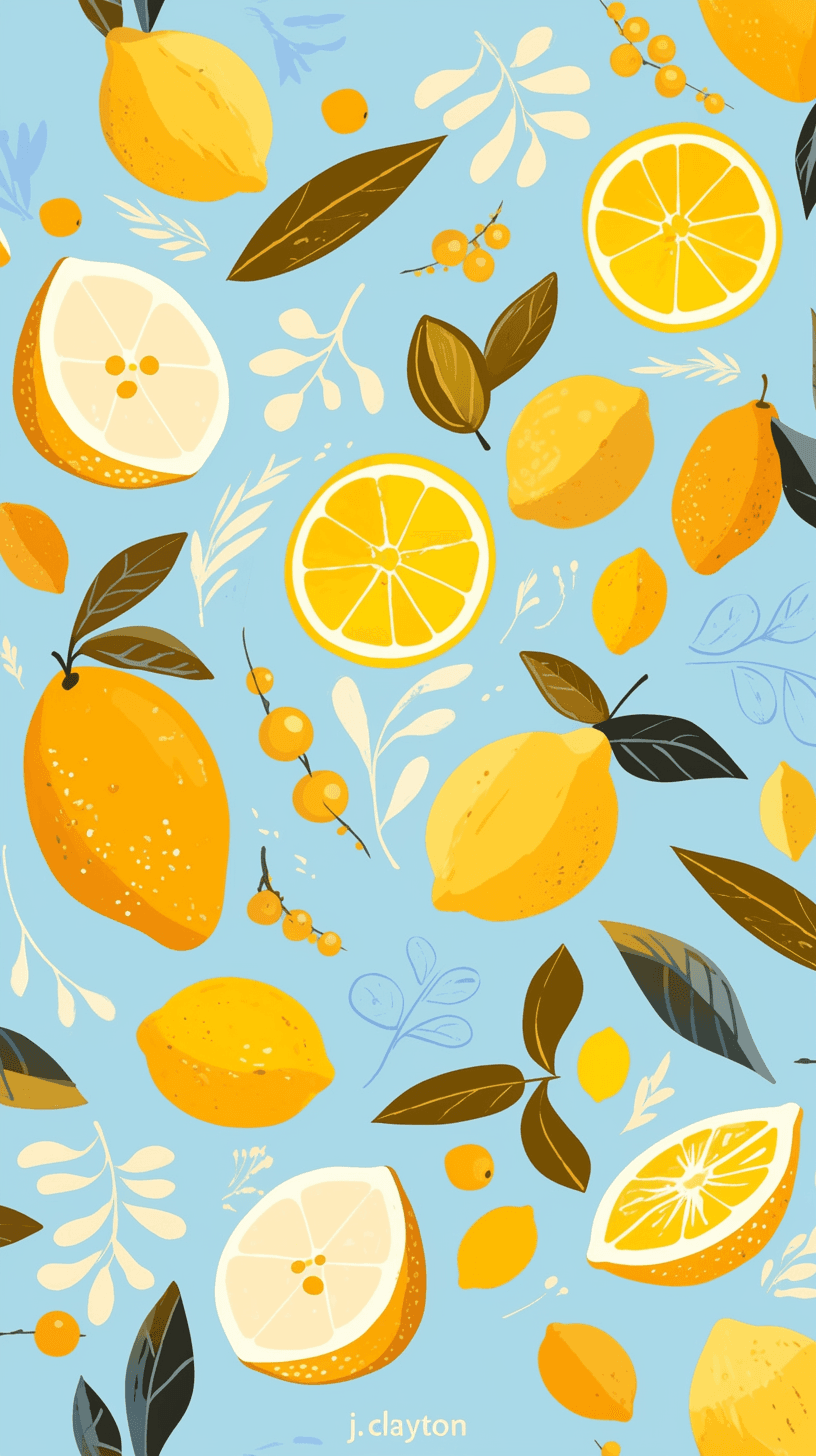 Lemon 008 original repeating artwork