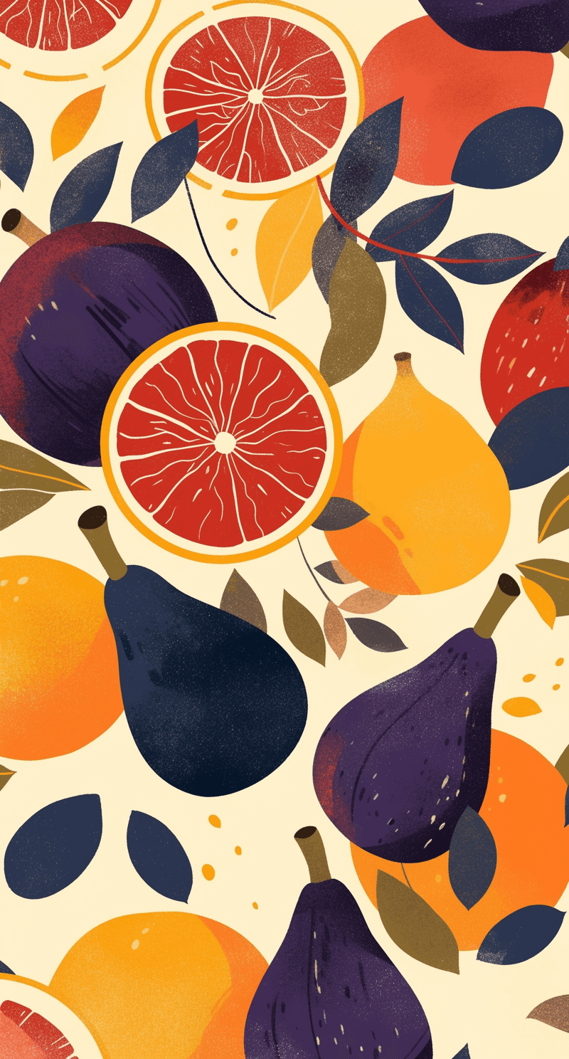 Fruit Amber original repeating artwork