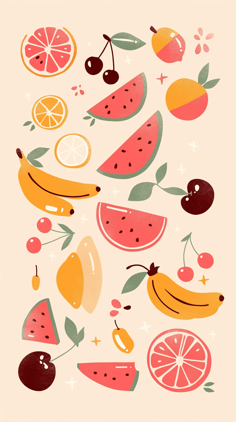 Fruit Daybreak original repeating artwork