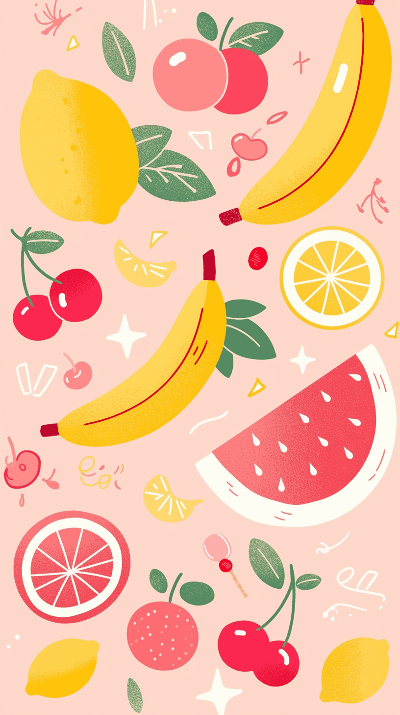 Fruit Snap original repeating artwork