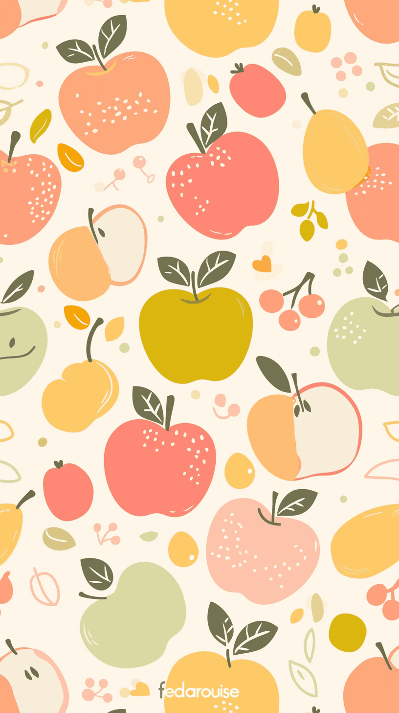 Apple Avenue original repeating artwork