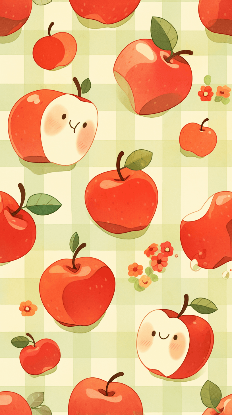 Apple Grow original repeating artwork