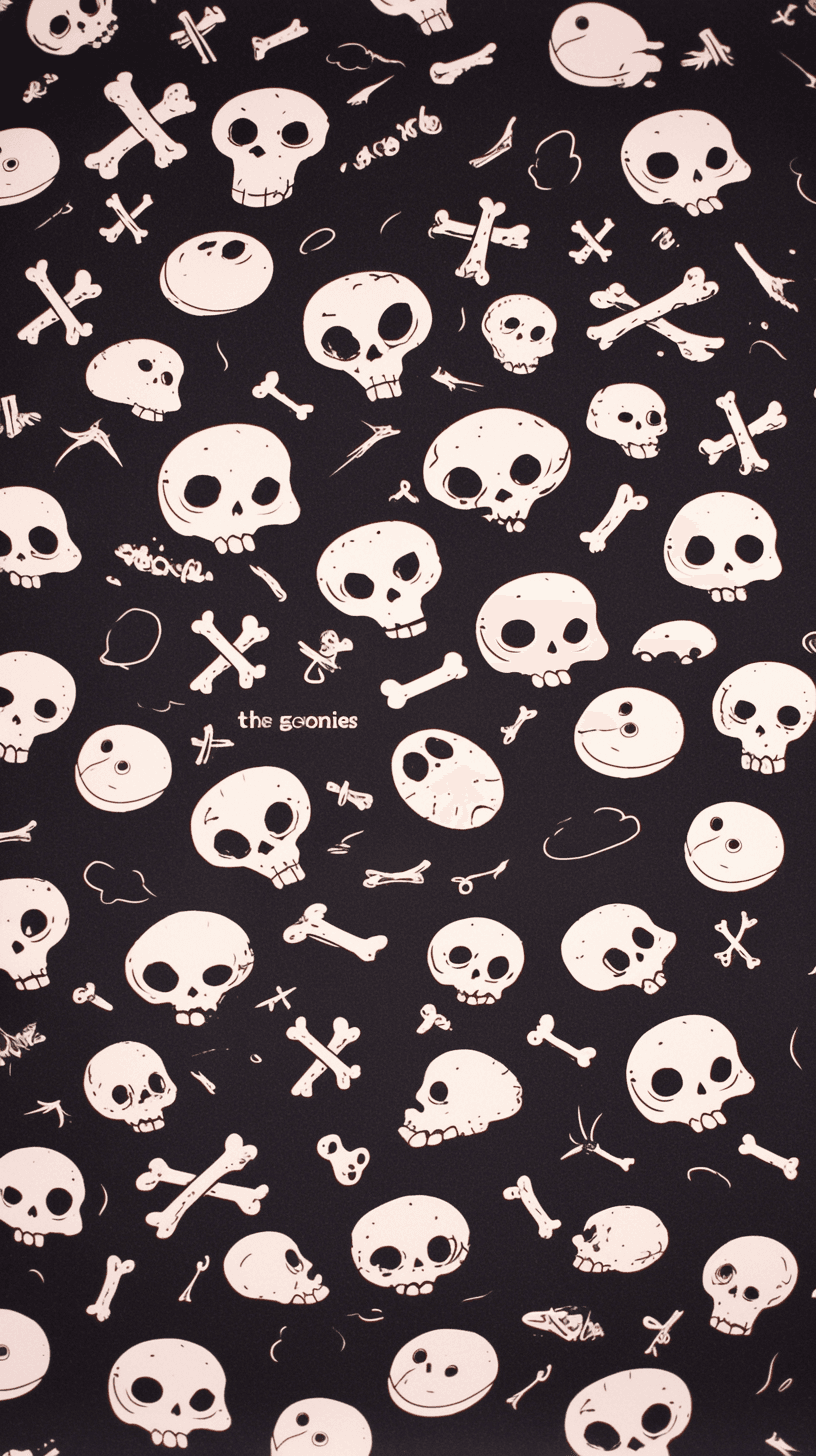 Skull Bright original repeating artwork