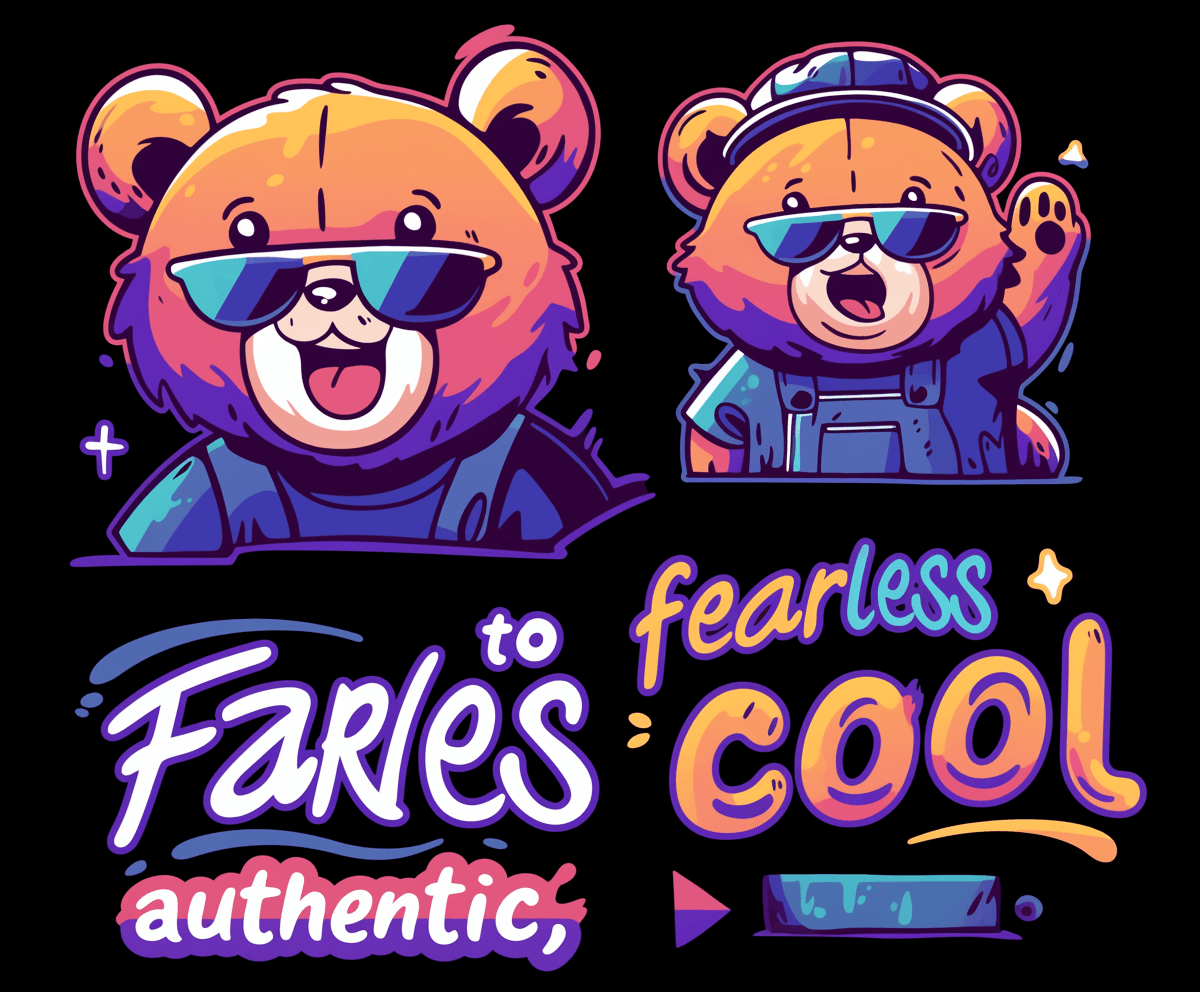 Street Bear Hue original repeating artwork
