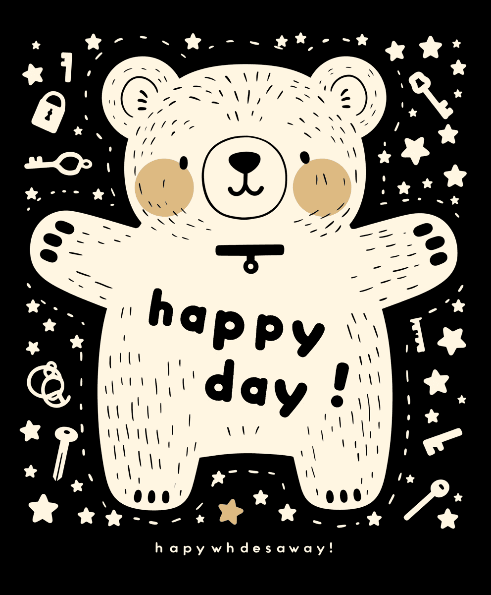 Street Bear Pop original repeating artwork