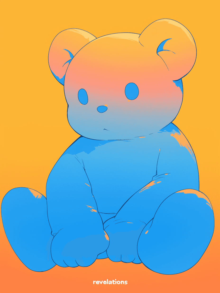 Street Bear Golden original repeating artwork