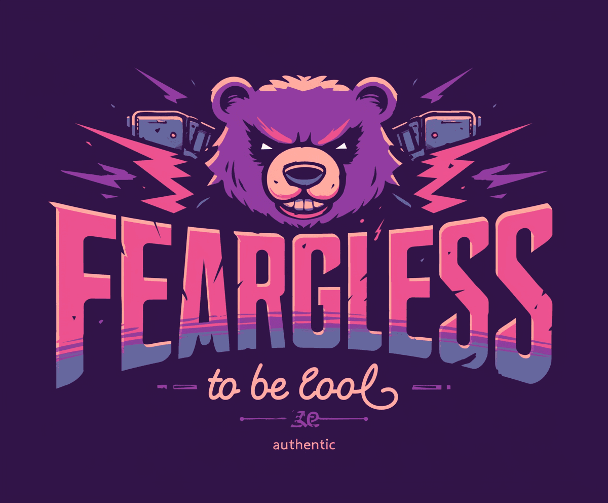 Street Bear Midnight original repeating artwork