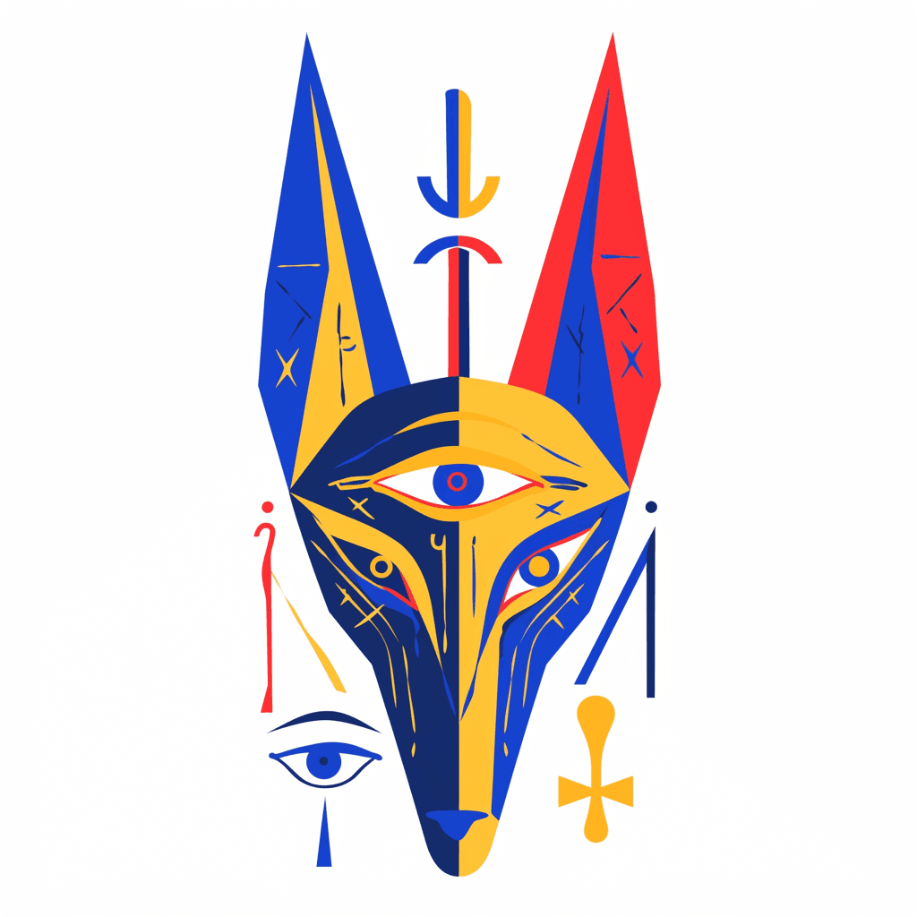 Abstract Animals Squad original repeating artwork