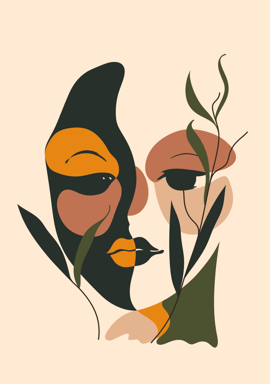 Abstract Face 385 original repeating artwork